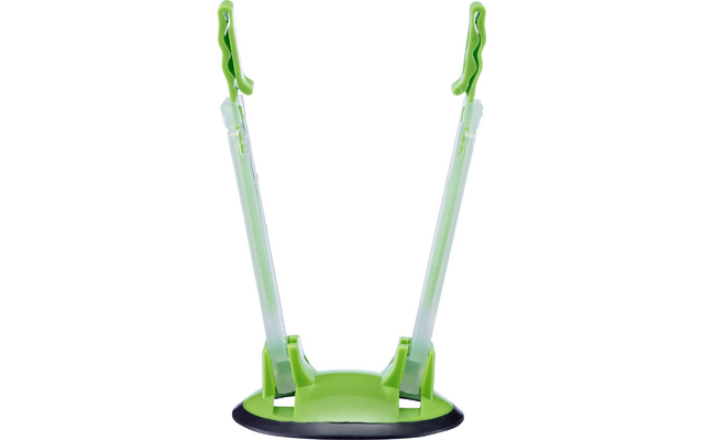 Tanndesign 2 x universele kinderwagenhaken met karabijnhaak, kinderwagentassenhouder Pit van gerecycled PET, zakhaak voor rugzak, luiertas en boodschappentas, 8 mm dik, 60 cm lang