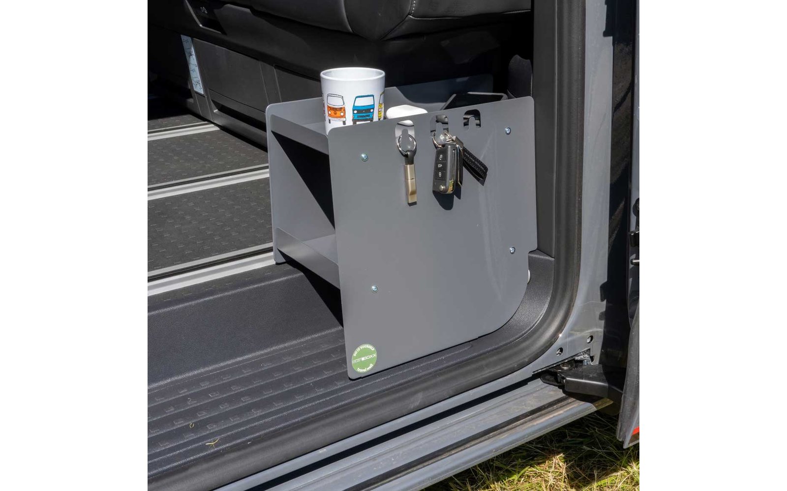 Bus-Boxx Organizer Tasche utilitywallBOXX – Taschen und Netzreihen, Stauraum und Verkleidung für VW T5, T6, T6.1 Transporter (Large Beifahrerseite